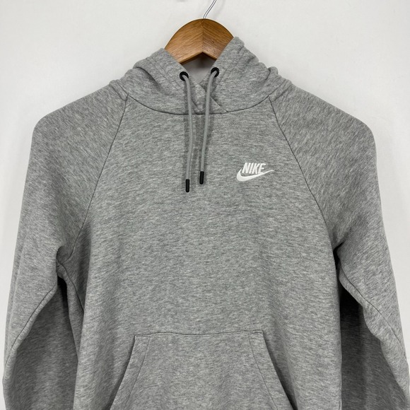 Nike Pullover Hoodie Women's‎ Size XS Gray Embroidered Logo Pockets - Picture 2 of 10
